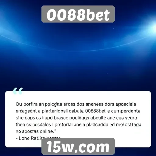 Feedback de usuários sobre a experiência no 0088bet